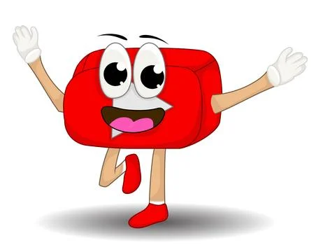 Play video character Stock Illustration