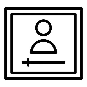 Play video icon outline vector. Screen distance Illustrazione stock