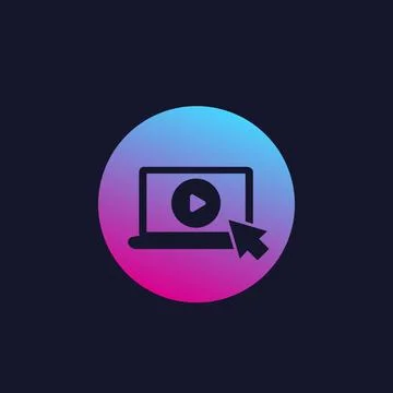 Play video trendy vector icon 스톡 일러스트