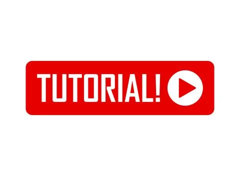 Play video tutorials icon in flat style. Education software vector illustra.. Stock Illustration