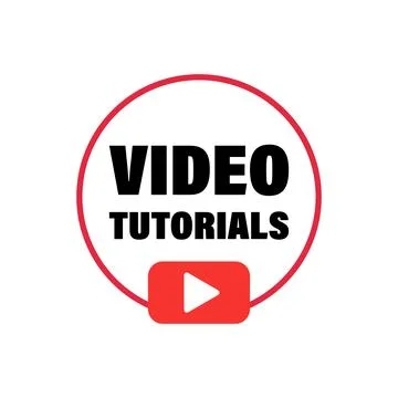 Play video tutorials icon in flat style. Education software vector illustra.. Stock Illustration