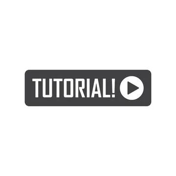 Play video tutorials icon in flat style. Education software vector illustra.. Stock Illustration