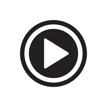 Play video vector icon. For your web site design, logo, app, UI. Vector illus Stock Illustration