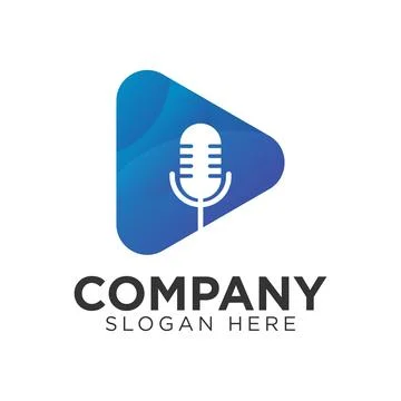 Play voice logo design, Stock Illustration