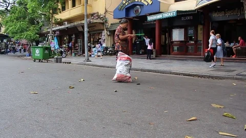 Play on the walking street Stock Footage 78177993