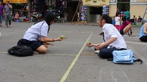 Play on the walking street Stock Footage 78178704