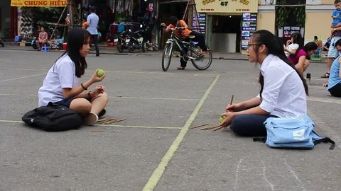 Play on the walking street Stock Footage 78178822