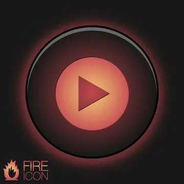 Play web icon on background Stock Illustration