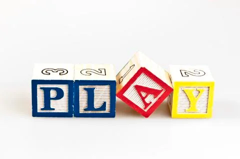 Play word Stock-Fotos