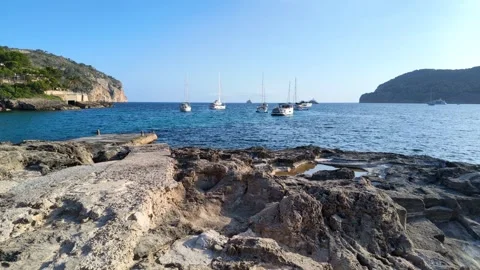 Playa Camp de Mar Stock Footage 343870011