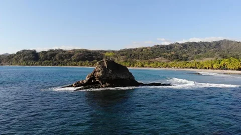 Playa Carrillo rock Stock Footage 127122312