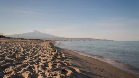 Playa of  Catania Stock Footage 163855981