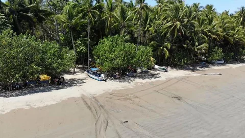 Playa Curu beach to jungle Stock Footage 127122417