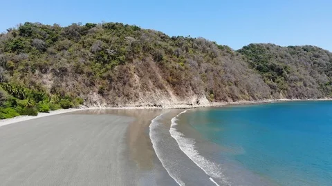 Playa Curu beach pullback Stock Footage 127122614