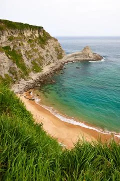 Playa de Langre Foto stock