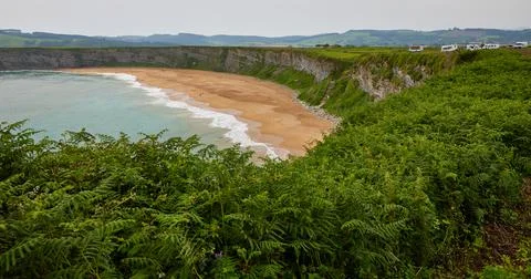 Playa de Langre Foto stock