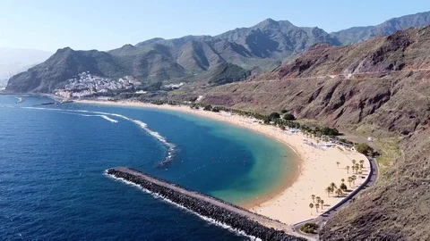 Playa de Las Teresitas 04 Stock Footage 122577618