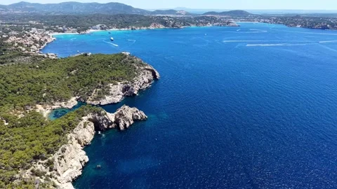 Playa de Peguera 库存影片 343573017