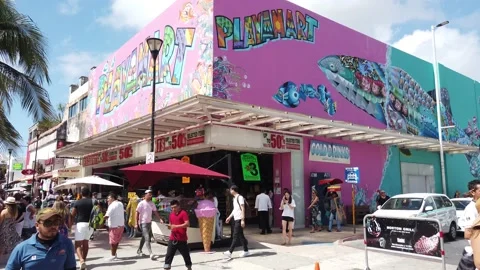 Playa Del Carmen in Mexico Stock-Footage 173465785