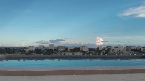 Playa del carmen rooftop Stock Footage 162873845