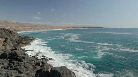 Playa del castillo, El Cotillo Stock Footage 220147095