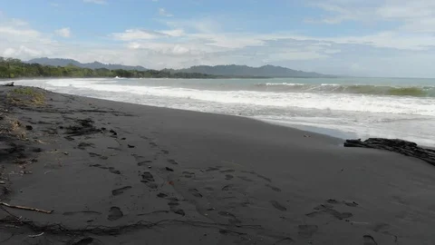 Playa negra waves Stock Footage 127256416