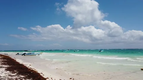 Playa Paraiso in Tulum, Mexico 스톡 동영상 173551432