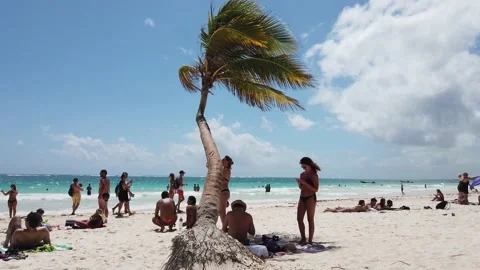 Playa Paraiso in Tulum, Mexico. 스톡 동영상 173554905