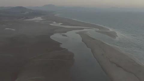 Playa Risco el Paso Fuerteventura 4k Drone Canary islands Sunset D-Log Raw Stock Footage 169838136