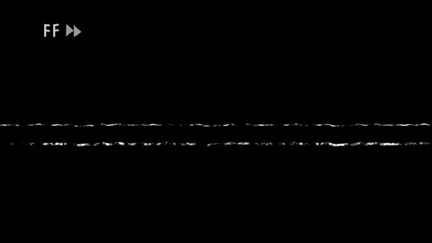 Playback fast forward retro VHS on black background Stock-Footage 314899265