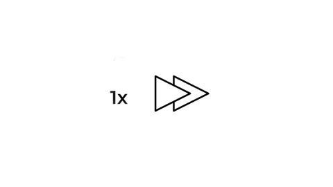 Playback Speed Control Icon Stock Footage 340307278