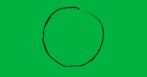 On playback start, light blue scribbled circle appearing static on clear 스톡 동영상 317284525