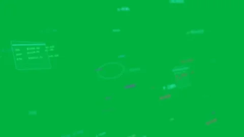 Playback starting globe rotating and flattening while ticks sweeping on Stock Footage 329548920