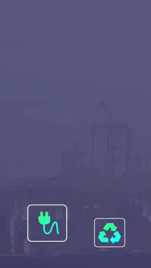 Playback starting, plug icon appearing and bobbing lower-left in energy UI, Stock Footage 331790737