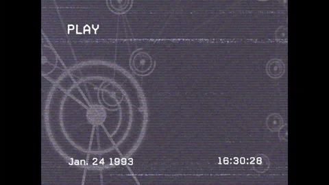 On playback starting timestamp incrementing glitch bars flickering over network Stock Footage 312140501