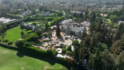 Playboy Mansion Being Remodeled In Octob Stock Video Pond5   Playboy Mansion Being Remodeled October Footage 218477759 Iconl 