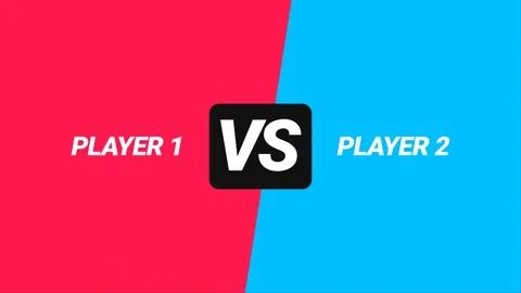 Player 1 VS Player 2 Epic Gaming Versus Intro Animation 動画素材 337825609