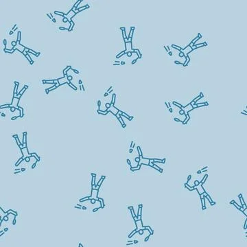 Player badminton line seamless pattern Illustrazione stock