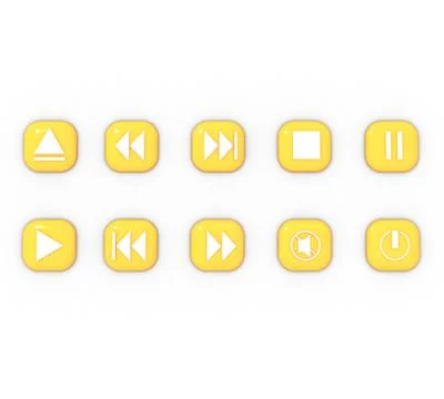 Player buttons Stock Illustration