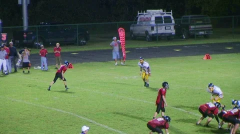 Player Completes Pass Stock Footage