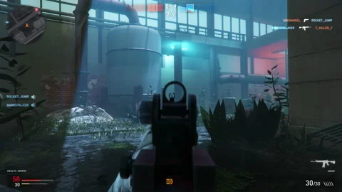 Player Defeats Enemy Team But Fails To Disarm Bomb In Video Game Animation Stock Footage 170749616