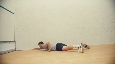 A player falls to the ground Stock Footage 278968347
