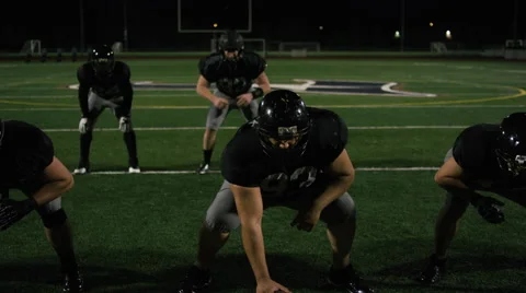 Player gets the ball snapped to him, fake handoff and runs for a touchdown Stock-Footage 57721116