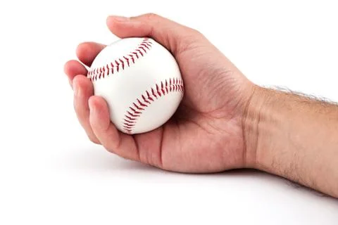 Player holding a baseball Stock Photos