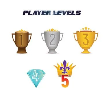 Player levels 스톡 일러스트