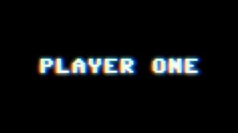 Player one glitch 8-bit Stock Illustration