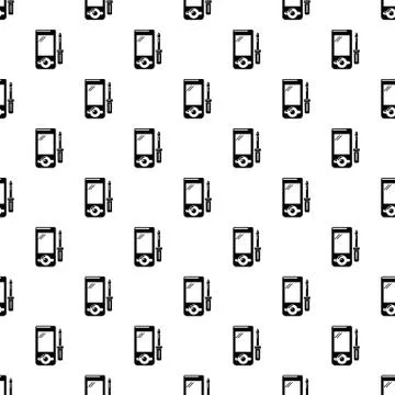 Player repair pattern seamless Illustrazione stock