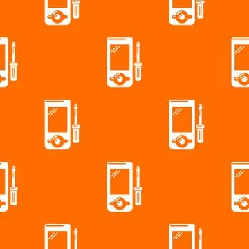 Player repair pattern vector orange 스톡 일러스트