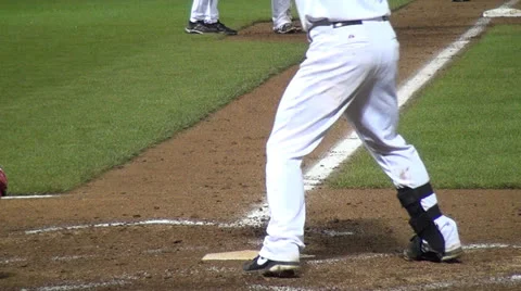 Player Score a Run at Home Base Stock Footage 26886685
