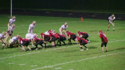 Player Scores Touchdown Stock Footage 8665615